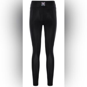 NWT Nocturne Women’s Black High Waist Ankle Leggings Athletic Workout - Size S -